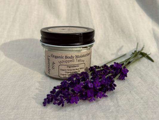 Lavender Organic Body Moisturizer (Whipped Tallow)